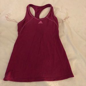 Adidas small red workout top